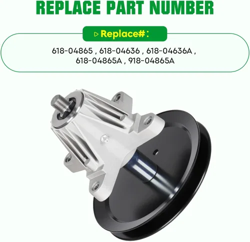 Miniatura 3 de Youxmoto 918-04865 Conjunto de husillo 918-04865A 618-04865A apto para Cub Cadet/MTD/Troy-Bilt 46 pulgadas LTX1046 LTX1045 Z-Force S 46 LT2000