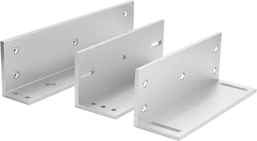 Miniatura 4 de Cerrojo magnético eléctrico con soporte Z y L de 500KG 1200LBS de fuerza de retención, electroimán de seguridad de 12V, modo NC Fail Safe, puerta