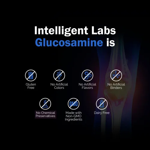Miniatura 6 de Intelligent Labs Complejo de alta resistencia de glucosamina y condroitina con MSM 180 cápsulas Apoyo del sistema inmunológico con suplementos
