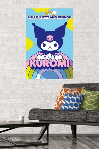 Miniatura 2 de Hello Kitty and Friends: 22 Over The Rainbow - Póster de pared Kuromi, 34 pulgadas de largo x 22.4 pulgadas de ancho, versión sin marco