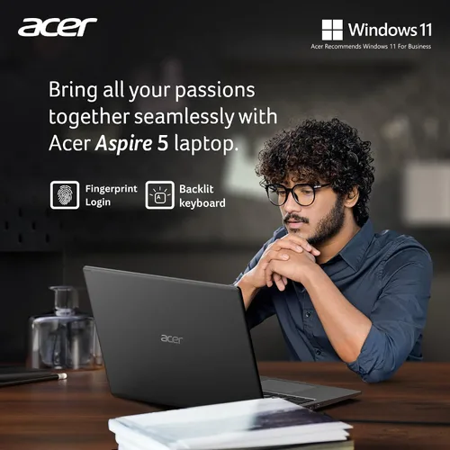Miniatura 3 de acer Laptop Aspire 5 Slim 2023, pantalla Full HD de 15.6 pulgadas, 20 GB de RAM, almacenamiento SSD de 1 TB, procesador AMD Ryzen de 4 núcleos