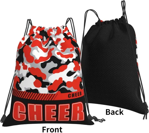 Miniatura 56 de Mochila con cordón impermeable para gimnasio, bolsas con cordón, bolsa de cuerda deportiva, mochila de camuflaje, Bolsas con cordón Cheer - Bolsas
