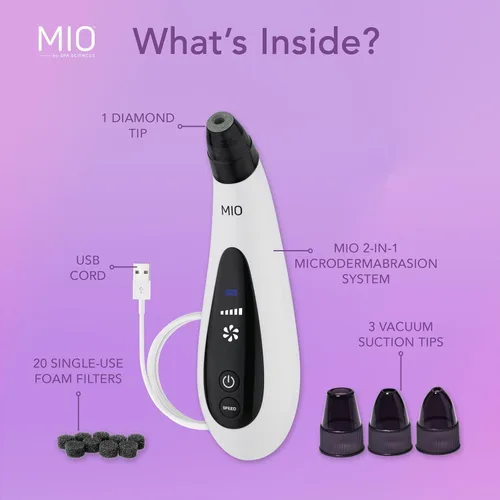 Miniatura 5 de Spa Sciences - MIO - Eliminador de puntos negros de microdermoabrasión con punta de diamante, limpieza de poros y sistema de rejuvenecimiento