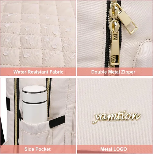 Miniatura 3 de YAMTION Mochila para mujeres y adolescentes, mochila escolar TSA para laptop con USB para estudiantes universitarios, negocios, oficina, trabajo