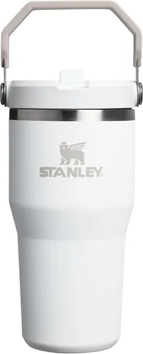 Miniatura 30 de Stanley IceFlow - Vaso con pajilla abatible con asa, de 20 onzas, tapa giratoria y popote abatible, botella de agua resistente a fugas, acero