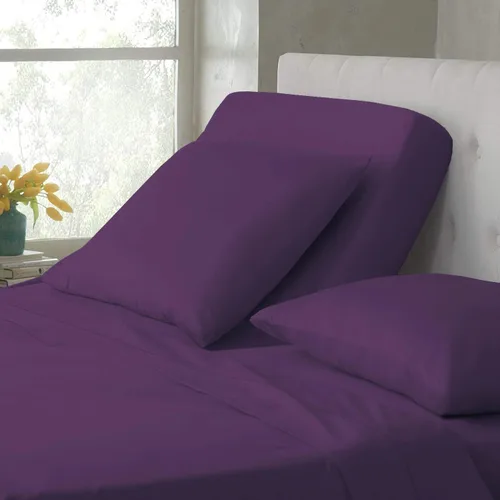 Miniatura 8 de Los juegos de sábanas de 4 piezas son tan suaves y cómodos, sábana bajera dividida en la parte superior Queen / negro para camas ajustables, se