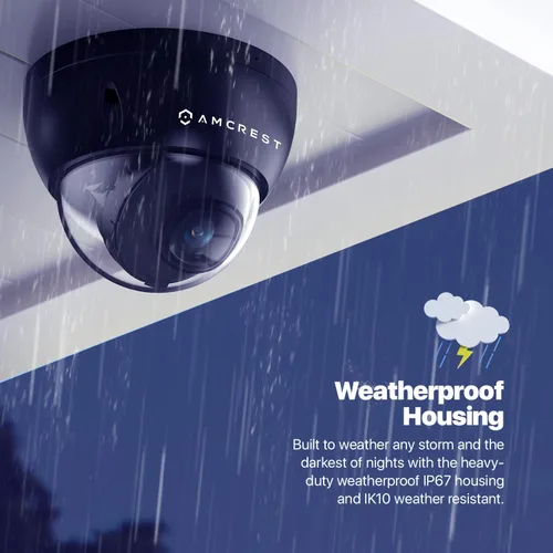 Miniatura 6 de Amcrest UltraHD 4K (8MP) Cámara IP POE de seguridad para exteriores, 3840 x 2160, 98ft NightVision, lente de 7/64 pulgadas, IP67 resistente a