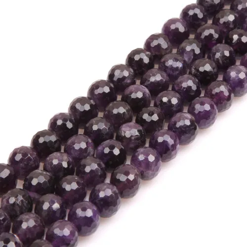Miniatura 42 de GEM-Inside - Cuentas sueltas de cornalina roja naranja facetada de 0.236 pulgadas (0.236 in), cuentas de energía natural para hacer joyas, redondas