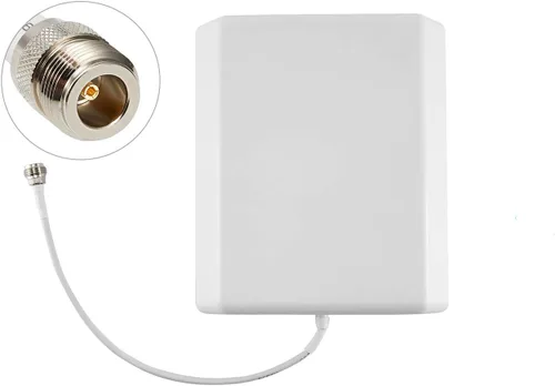 XRDS-RF Antena de panel interior de banda ancha direccional de montaje en pared interno amplificador de señal 8dBi WiFi Antena externa 698 a 2700 MHz