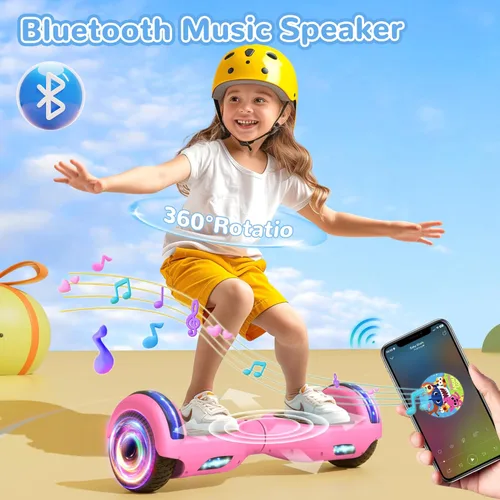 Miniatura 3 de SISIGAD Scooter, 6.5" Flash Wheels & Corlorful LED Lights, All for Girls Boys Kids Ages 6+ Rosa