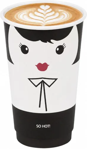 Miniatura 42 de Restaurantware Tazas de café de papel de 4 onzas, 25 tazas de papel desechables de doble pared, a prueba de fugas, reciclables, tazas calientes