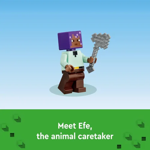 Miniatura 4 de LEGO Minecraft - Juego de construcción del santuario de animales, juguete de juego para niñas y niños a partir de 7 años, regalo para jugadores