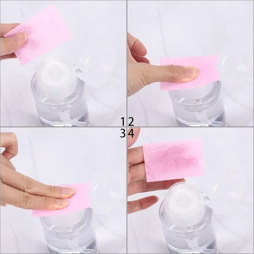 Miniatura 4 de Paquete de 3 unidades de dispensador de esmalte de uñas, dispensador vacío para alcohol, acetona, esmalte de uñas y removedor de maquillaje, 5.1 fl