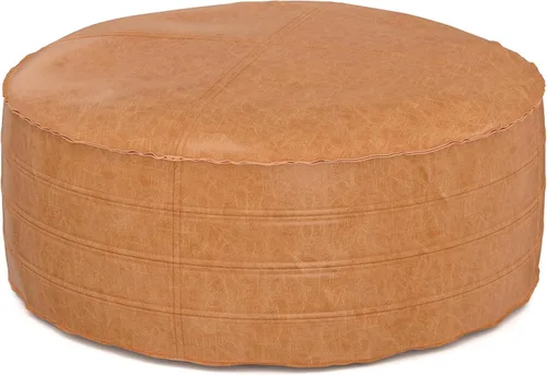 Miniatura 33 de SIMPLIHOME Grady Puf cuadrado – 18 pulgadas de ancho x 14 pulgadas de alto lana y algodón tejido a mano otomano en tono tierra, reposapiés Tono
