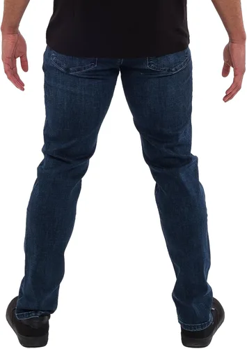 Miniatura 2 de Kenneth Cole REACTION Jeans ajustados para hombre, jeans elásticos de 2 vías para hombre, corte ajustado, jeans de 5 bolsillos para hombre