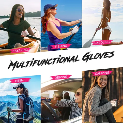 Miniatura 6 de ManiGlovz - Guantes de uñas originales con protección UPF 50+ UV Guantes de manicura de gel y guantes anti UV sin dedos para mujeres Se pueden