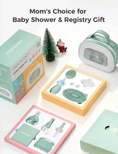 Miniatura 8 de Momcozy Kit Básico para Bebé, Baby Shower y Registro Esencial Kit para Cuidado de Aseo, Salud y Limpieza, Incluye Kits de Limas de Uñas, Aspirador