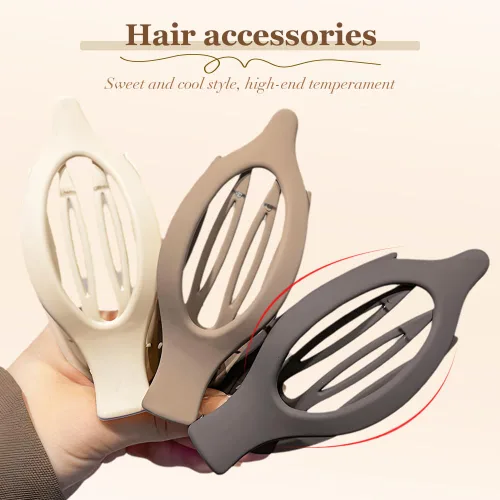 Miniatura 2 de Pinzas planas para el cabello para mujeres, pinzas de garra planas y pinzas de pico de pato para cabello grueso o delgado, accesorios de peinado