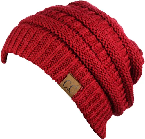 Miniatura 197 de C.C Trendy Warm Chunky Soft Stretch Cable Knit Beanie