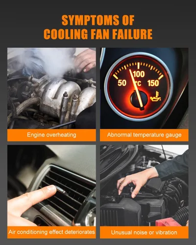 Miniatura 4 de Ventilador de refrigeración eléctrico automotriz 2011-2016 para Sienna 3.5L 2010-2015 para RX350 3.5L AZHZ 621-530 Conductor lado del pasajero/LH RH