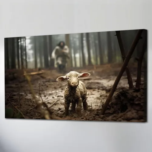 Miniatura 33 de TIMUBA Arte de pared de pesebre navideño, impresiones en lienzo de belén, imagen de póster cristiano de Jesús de noche estrellada, pintura