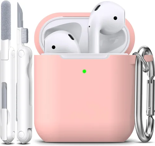 Miniatura 58 de Funda para AirPods con llavero, protección completa, de silicona, accesorios para AirPods, funda para hombres, mujeres y adolescentes, con estuche