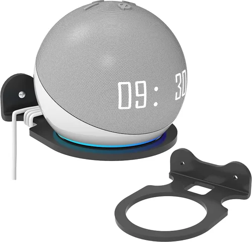 Soporte de montaje en pared para Amazon Echo Dot 1/2/3/4/4/5th, cable de almacenamiento, accesorios para altavoces (Amazon Echo Dot 1/2/3/4/4th/5th,