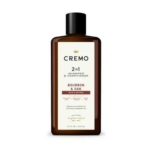 Miniatura 7 de Cremo Bourbon & Oak Barber Grade Champú y acondicionador 2 en 1, 16 onzas líquidas (paquete de 2) - Una sofisticada mezcla de especias