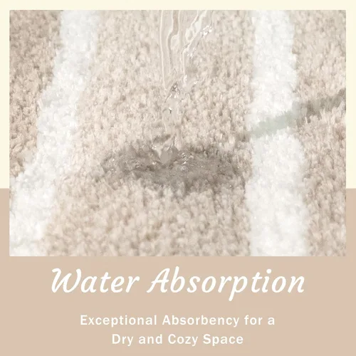 Miniatura 3 de Alfombra de baño antideslizante, extra suave y absorbente, lavable a máquina, tapetes de baño para suelo de baño, bañera y ducha, 18 x 24 pulgadas