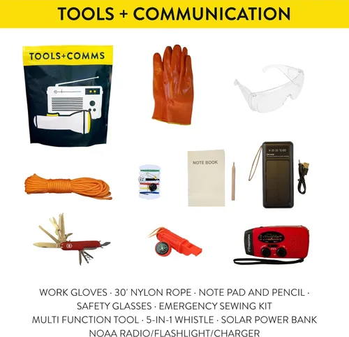 Miniatura 2 de Bolsa completa para terremotos: kit de emergencia de 3 días para terremotos, huracanes, incendios forestales, inundaciones + otros desastres