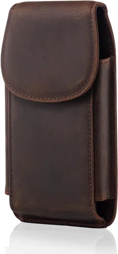 Miniatura 7 de Funda de cuero genuino para teléfono celular para iPhone 16 Pro Max 15 Pro Max 14 Pro Max 13 Pro Max Samsung Galaxy A15 S25 Edge S24+ S23+ Funda
