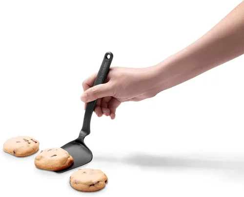 Miniatura 6 de Dreamfarm Mini Chopula - Espátula antiadherente, súper flexible, con borde plano fuerte para separar alimentos, 9 pulgadas, color negro