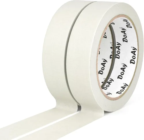 Miniatura 2 de Paquete de 2 Cinta de Enmascarar Blanca - Cinta de Pintor de 1 Pulgada de Ancho - Multisuperficie, Resistente al Agua, Uso Interior y Exterior - 180