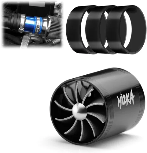 Mi2KA Turbina de admisión de aire de combustible, ahorro de gas, sistema de aceleración turbonador de un solo ventilador Turbo 2.5 "-3.0"