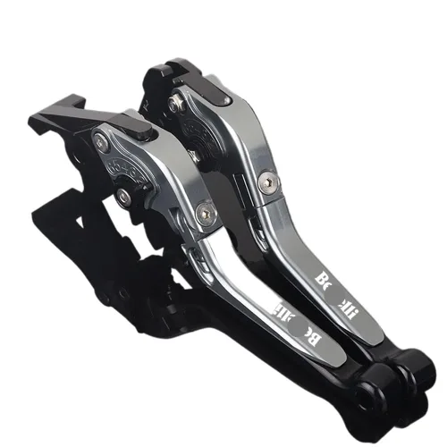 Miniatura 15 de NIKKHO Palanca de embrague de freno TRK502 motocicleta CNC ajustable extensible manillar palanca de embrague de freno plegable para Be&Nelli Jinpeng