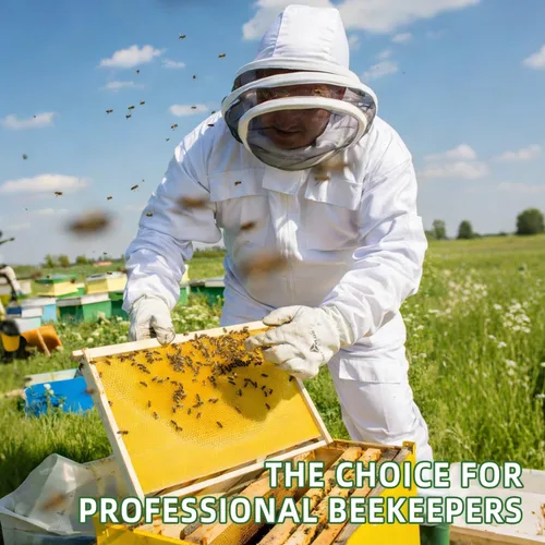 Miniatura 9 de POLLIBEE Kit de inicio de 35 suministros de apicultura con traje de abeja, ahumador y soporte para marco, juego completo de herramientas