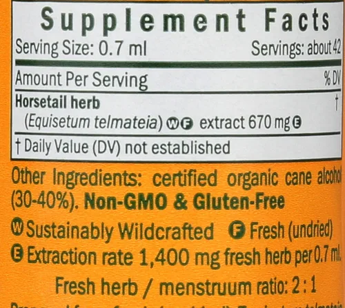 Miniatura 3 de Herb Pharm Extracto líquido de cola de caballo para apoyo del sistema urinario - 1 onza