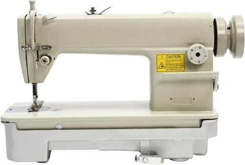 Cabezal de máquina de coser industrial de punto recto 6150 con abrazadera de puntada de ajuste y puerto de monitoreo de cantidad de aceite y