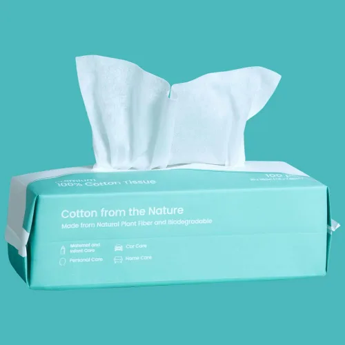 Saraflora Pañuelo facial 100% algodón suave y seco, paquete de 6, uso para piel sensible, toalla facial desechable, extra gruesa, seca y húmeda,