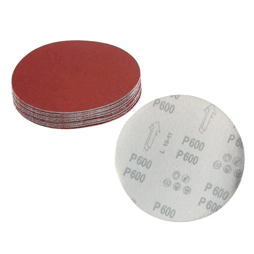 Miniatura 14 de [Paquete de 20] discos de lija de grano 80 de 7 pulgadas, papel de lija abrasivo de óxido de aluminio