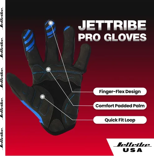 Miniatura 2 de Jettribe Race Skin PWC - Guantes de recreación Dedo completo fino y transpirable Accesorios de moto acuática para hombres y mujeres jóvenes