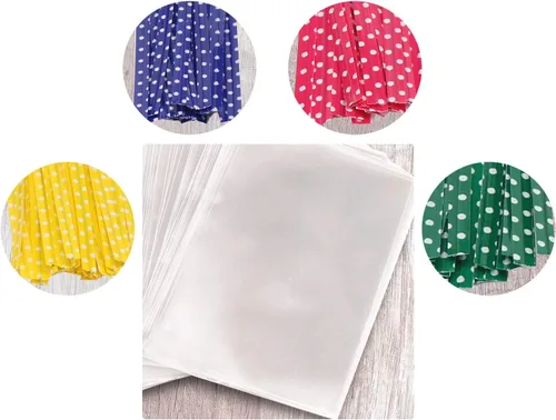 Miniatura 6 de Beasea Bolsas de celofán de 4 x 6 pulgadas, bolsas de celofán, 300 bolsas de violonchelo para piruletas con 4 colores mezclados, lazos