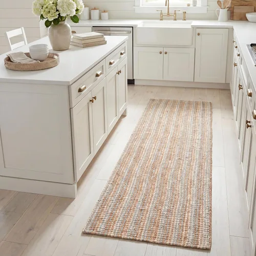 Miniatura 55 de SAFAVIEH Alfombra 9x12 - Colección de fibra natural - Grande - Marrón, Yute hecho a mano, estilo granja, textura gruesa de pelo grueso (NF447D)