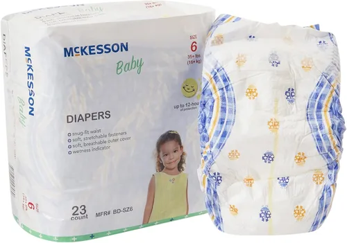 Miniatura 12 de McKesson Pañales para bebé, talla 1 (8 libras a 14 libras), 20 unidades, 1 paquete