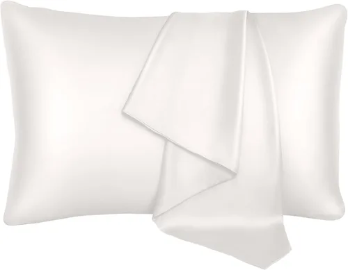Miniatura 9 de BlueHills 22 Momme - Funda de almohada de seda 100% pura de morera natural suave de ambos lados para cabello y piel, cremallera oculta, paquete de 2