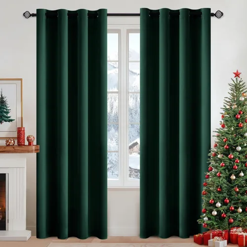 Miniatura 45 de MIULEE Cortinas opacas para dormitorio o sala de estar, juego de 2 paneles de cortina para ventana con aislamiento térmico y bloqueo de luz