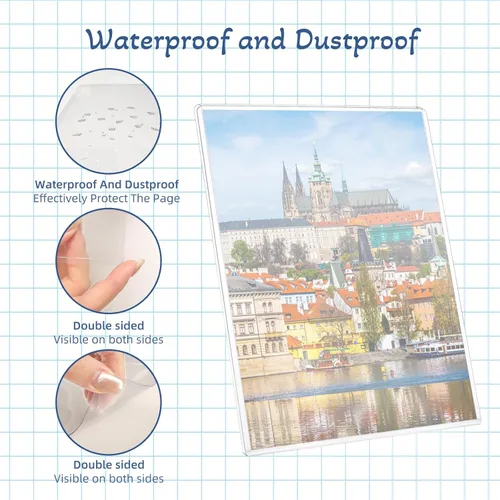 Miniatura 4 de 12 protectores rígidos de impresión de 8 1/2" x 11" - Toploaders transparentes - Fundas de plástico duro para documentos y fotos - Protector