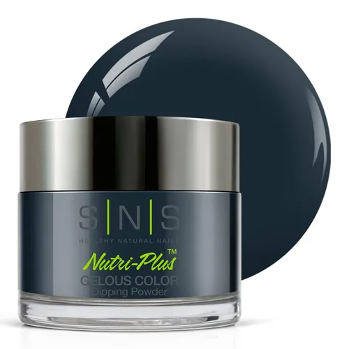 Miniatura 9 de SNS Polvo de inmersión de uñas, polvo de inmersión de color geloso – Alaskan Cruise (gris metálico/plateado, brillante) – Color de uñas de larga