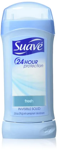Suave - Desodorante de protección 24 horas, sólido invisible, fresco, 2.6 onzas (paquete de 6)