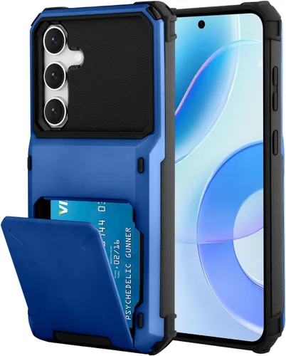 Miniatura 71 de Funda tipo cartera para Samsung Galaxy S22 Ultra con 4 ranuras para tarjetas de crédito a prueba de golpes, funda híbrida de protección reforzada